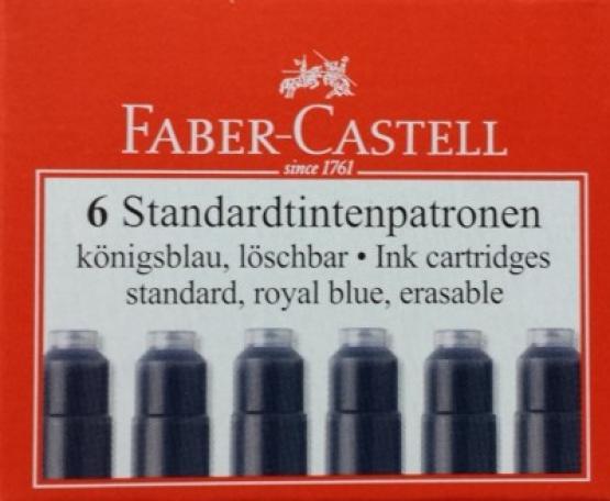 Faber-Castell naboje krótkie niebieskie 