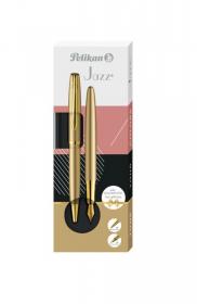 Zestaw piśmienniczy Pelikan pióro wieczne i długopis Jazz Noble Elegance, gold